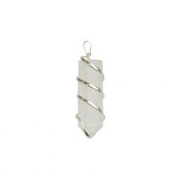 Cuarzo Cristal Colgante Espiral 4cm